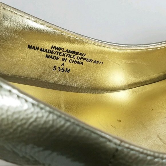 NINE‎ WEST FLAMBEAU PLATFORM HEELS 5.5 M - Picture 7 of 10